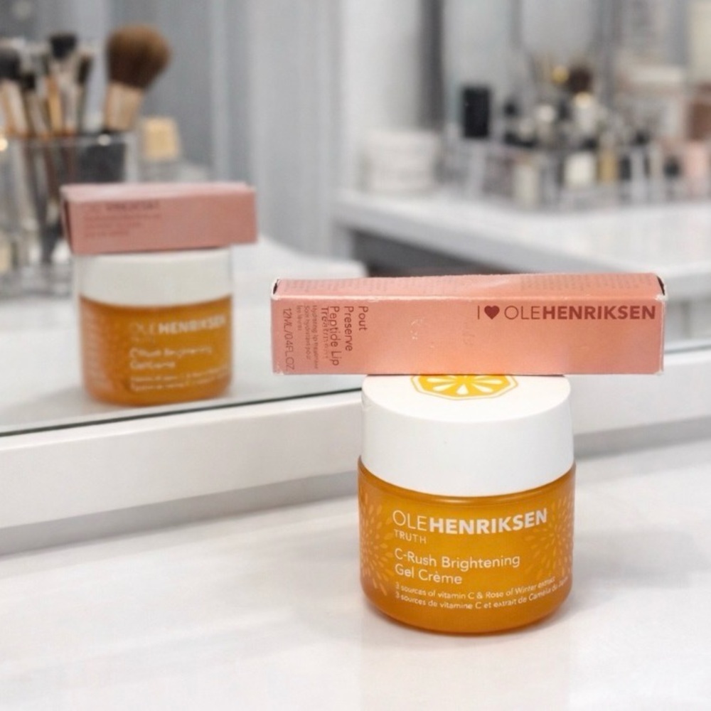 Ole Henriksen C-Rush Brightening Gel Crème and Strawberry Lip‎ Peptide